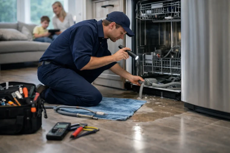 Monteur voert vaatwasser reparatie in Den Haag uit bij lekkage en verwarmingsproblemen