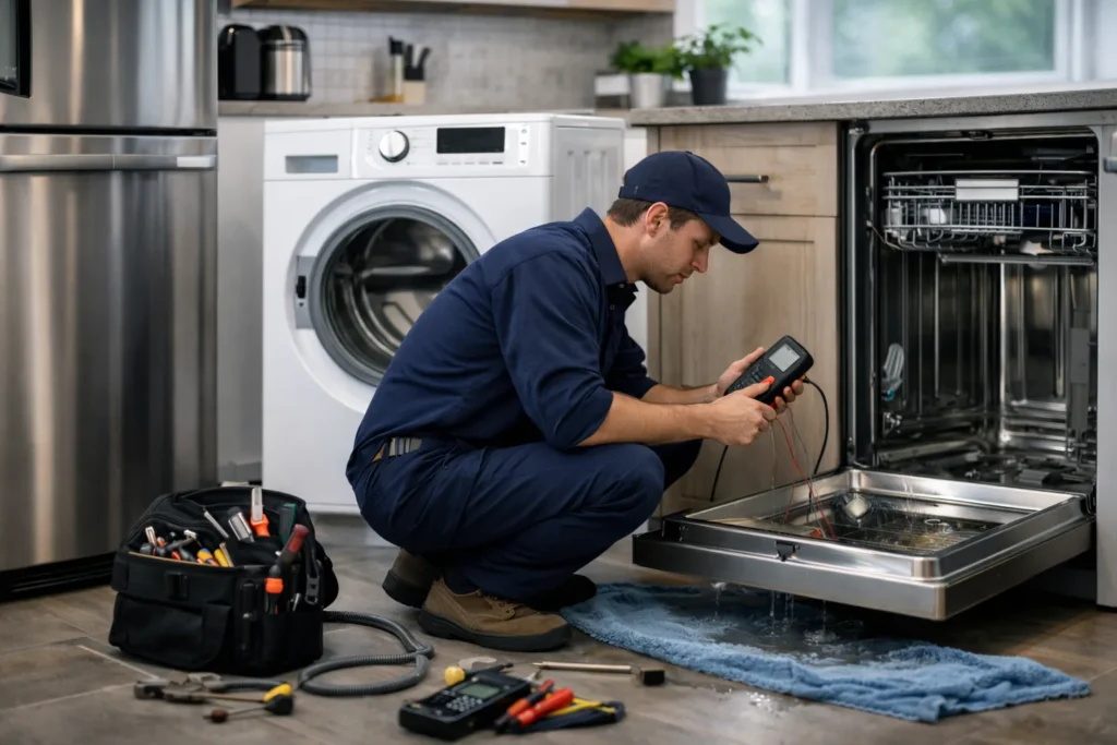 Monteur voert witgoed reparatie in Den Haag uit voor duurzaam herstel van meerdere apparaten