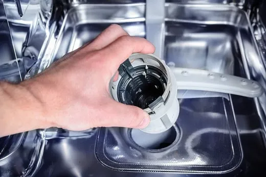 vaatwasser reparatie Den Haag filter schoonmaken en controleren