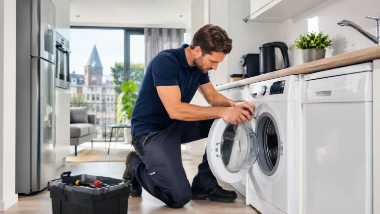 Monteur repareert witgoed aan huis in Den Haag