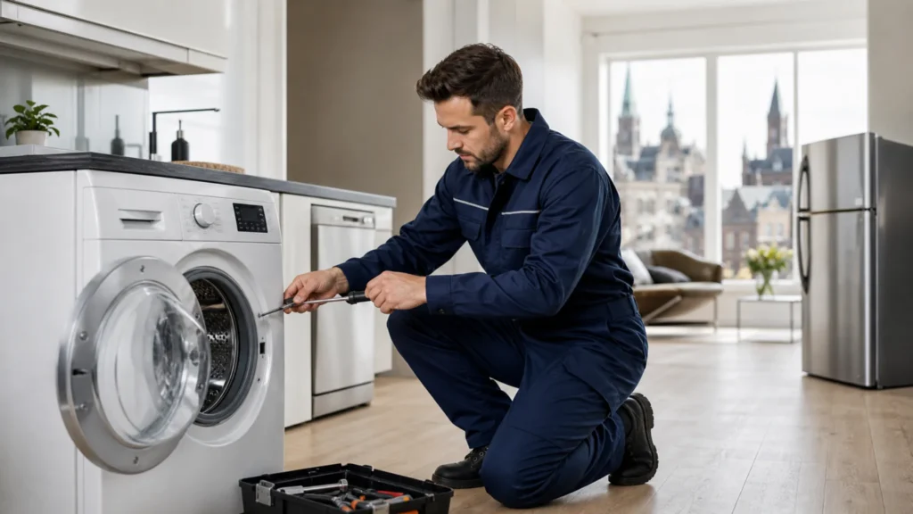 Witgoed reparatie Den Haag door monteur aan huis