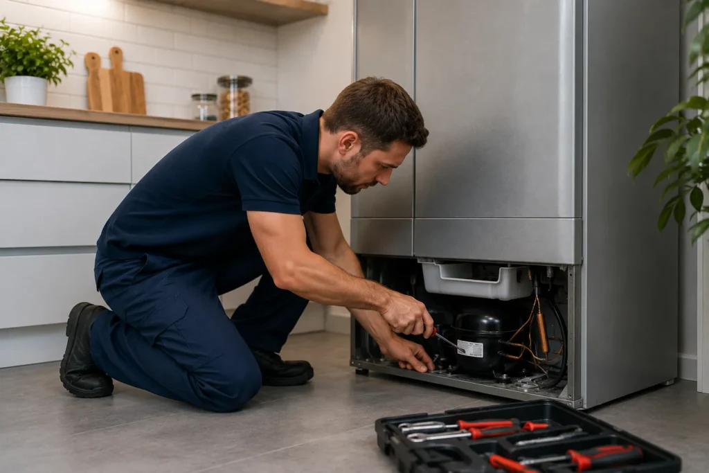 Koelkast reparatie Den Haag bij geluid temperatuurproblemen en lekkage