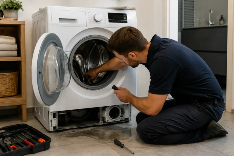 Monteur repareert wasmachine aan huis in Den Haag