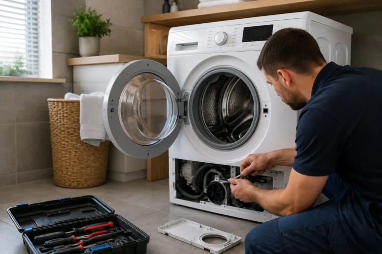 Monteur voert wasmachine reparatie uit aan huis in Den Haag